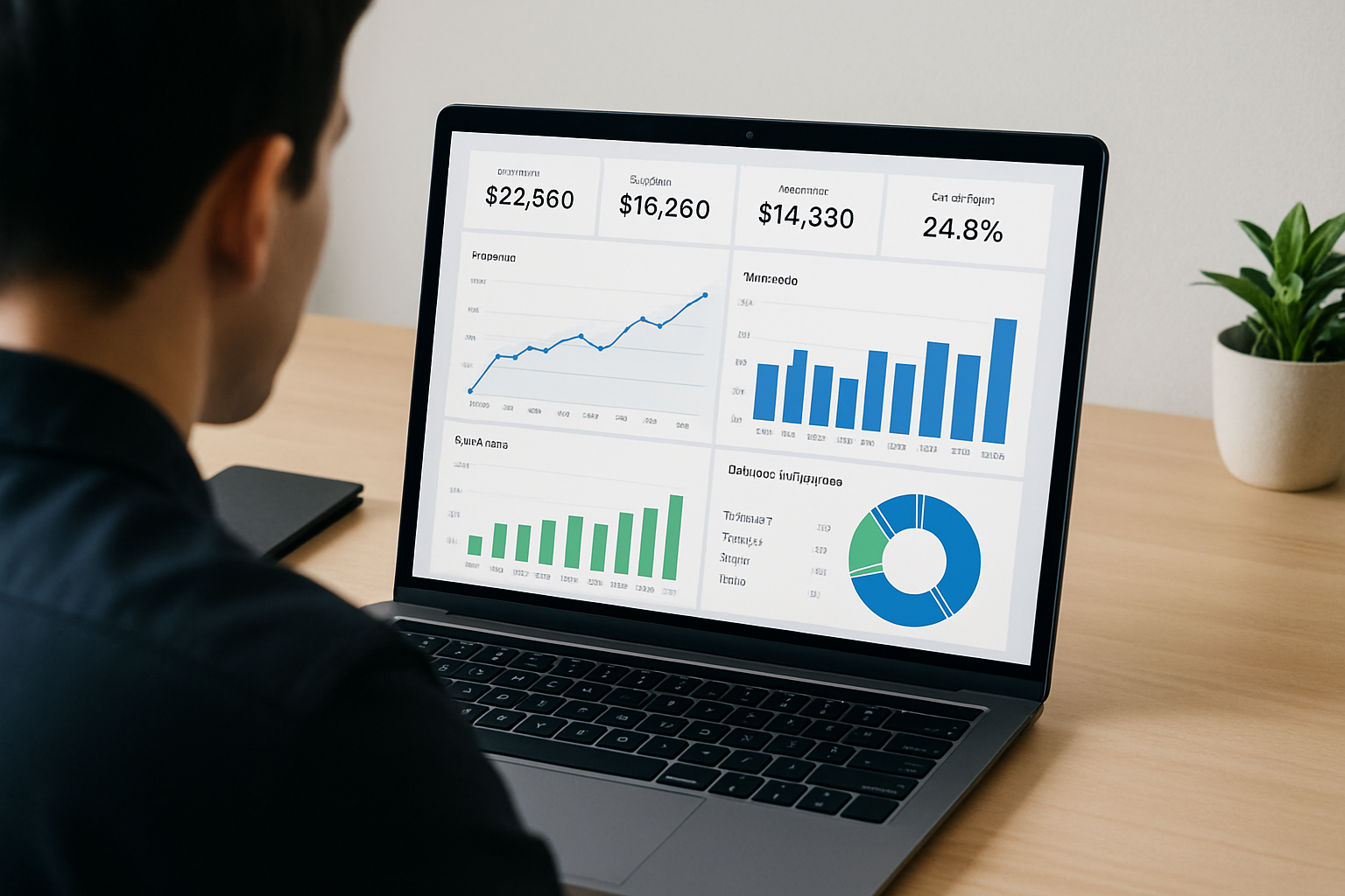 Small business dashboard screenshot